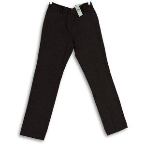 NWT VAN HEUSEN STUDIO STRETCH EXTENSIBLE STUDIO FIT BROWN SPECK STRAIGHT LEG 4
